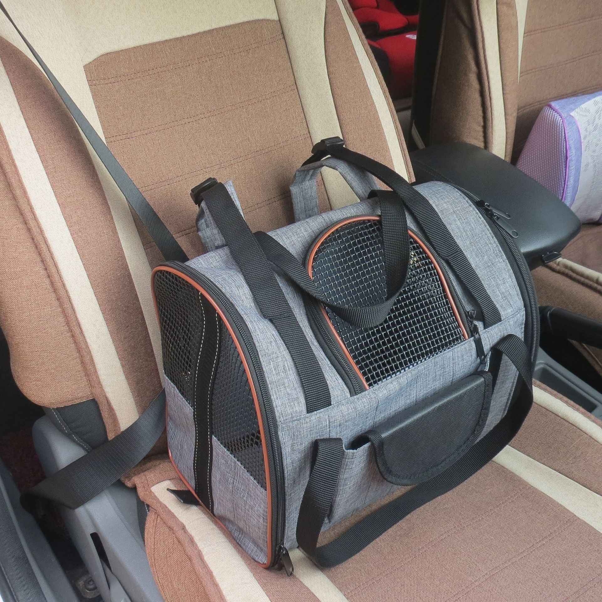 HappyTails Car Seat Carrier for Pets